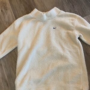 Vineyard Vines White Fleece Pullover